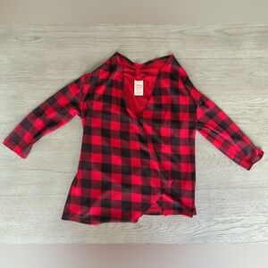Red and Black Plaid Shirt
